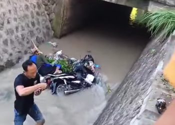 Penyakit Kambuh Saat Berkendara, Warga Ponorogo Tewas Tercebur Sungai