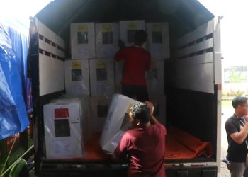 KPU Ponorogo Mulai Distribusikan Logistik